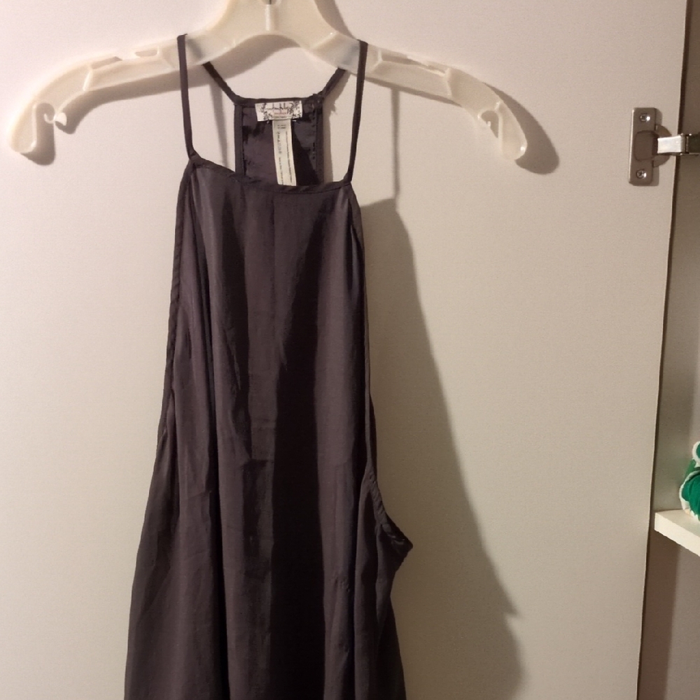 Free People Dark Strappy Top
